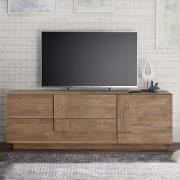 Jining Wooden TV Stand With 1 Door 2 Drawers In Oak