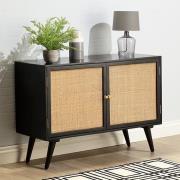 Mixco Wooden Sideboard With 2 Doors In Black