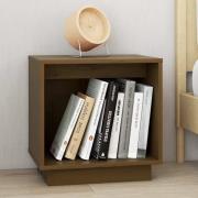 Dawes Solid Pinewood Bedside Cabinet In Honey Brown