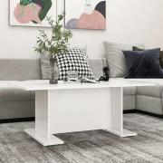 Rayya Rectangular Wooden Coffee Table In White