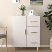 Pirro Wooden Sideboard With 1 Door 3 Drawers In White