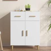 Cartier Wooden Sideboard With 2 Doors 2 Drawers In White