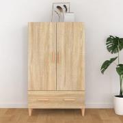 Makula Wooden Highboard With 2 Doors 1 Drawer In Sonoma Oak