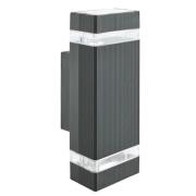 Sheffield LED Outdoor Wall Light With Glass Diffuser In Black