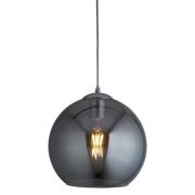 Balls Medium Smoked Glass Ceiling Pendant Light In Chrome