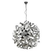 Curls Large 6 Lights Ceiling Pendant Light In Chrome