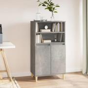 Elmont Wooden Sideboard With 2 Doors In Concrete Effect