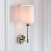 Casper Modern Cylinder Shade Wall Light In Bright Nickel