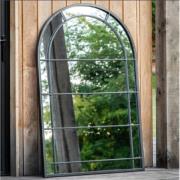 Pandas Outdoor Mirror In Black Frame