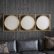 Hamel Wall Mirror In Brass Iron Frame