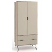 Avoch Wooden Wardrobe With 2 Doors 2 Drawers In Light Oak