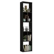 Aliso Wooden Bookcase In Matt Black