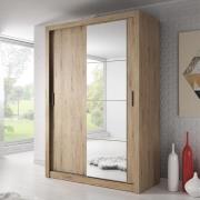 Aliso Wardrobe With 2 Sliding Doors In Shetland Oak