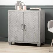 Vernal Wooden Sideboard With 2 Doors In Grey Elm