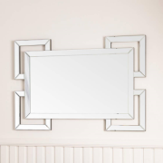 Galax Wall Mirror Rectangular In Chrome Frame