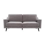 Darius Velvet 2.5 Seater Sofa In Stone Grey