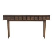 Layton Solid Wood Console Table With 4 Drawers In Light Oak