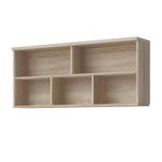 Oxnard Wooden Wall Shelf Rectangular In Sonoma Oak