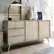 Fargo Wooden Sideboard With 2 Doors 3 Drawers In Green