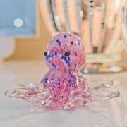 Bogota Glass Octopus Ornament In Pink And Blue