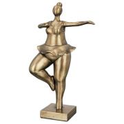 Ocala Polyresin Ballerina Babsy Sculpture II In Gold