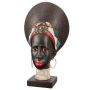 Ocala Polyresin Woman Bust Anouk Sculpture In Brown