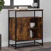 Ambon Wooden Sideboard With 1 Doors In Smoked Oak