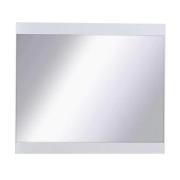 Iowa Wall Mirror In White High Gloss Wooden Frame