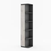 Sault Kids Wooden Bookcase With 4 Shelves In Graphite