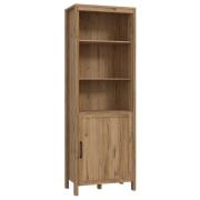 Mahon Wooden Shelving Unit With 1 Door In Waterford Oak