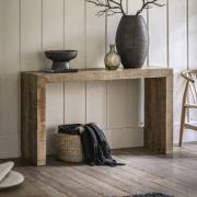 Inca Wooden Console Table In Natural