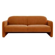 Majuro Fabric 3 Seater Sofa In Amber