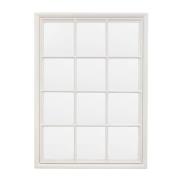 Salta Window Wall Mirror In Stone Wooden Frame