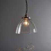 Harbor Clear Glass Shade Ceiling Pendant Light In Silver