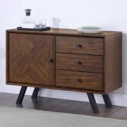 Narva Wooden Sideboard 1 Door 3 Drawers In Walnut