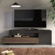 Felton Wooden TV Stand 1 Door 1 Drawer In Lava Mercury Oak