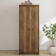 Balcombe Wooden Wardrobe With 2 Doors In Knotty Oak