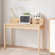 Cambridge Wooden Laptop Desk 1 Door 2 Drawers In Natural