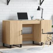 Fenland Wooden Laptop Desk With 2 Doors In Sonoma Oak