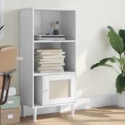 Fenland Wooden Bookcase With 2 Shelves In White