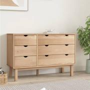 Harrow Wooden Chest Of 6 Drawers In Brown