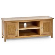 Macon Wooden TV Stand With 2 Doors In Oak