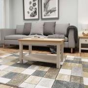 Rosemont Wooden Coffee Table With Undershelf In Dove Grey