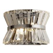 Uptown 2 Light Clear Crystal Wall Light In Chrome