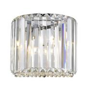 Belgravia Clear Crystal Wall Light In Chrome