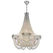 Notting 10 Light Hill Statement Pendant Light In Silver