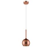 Plumstead Glass Shade Pendant Light In Copper