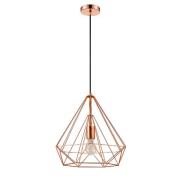 Merton Metal Pendant Light Small In Copper