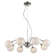 Wimbledon 8 Light Crystal Shade Pendant Light In Chrome