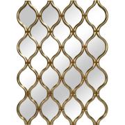 Arcata Bedroom Wall Mirror In Gold Frame